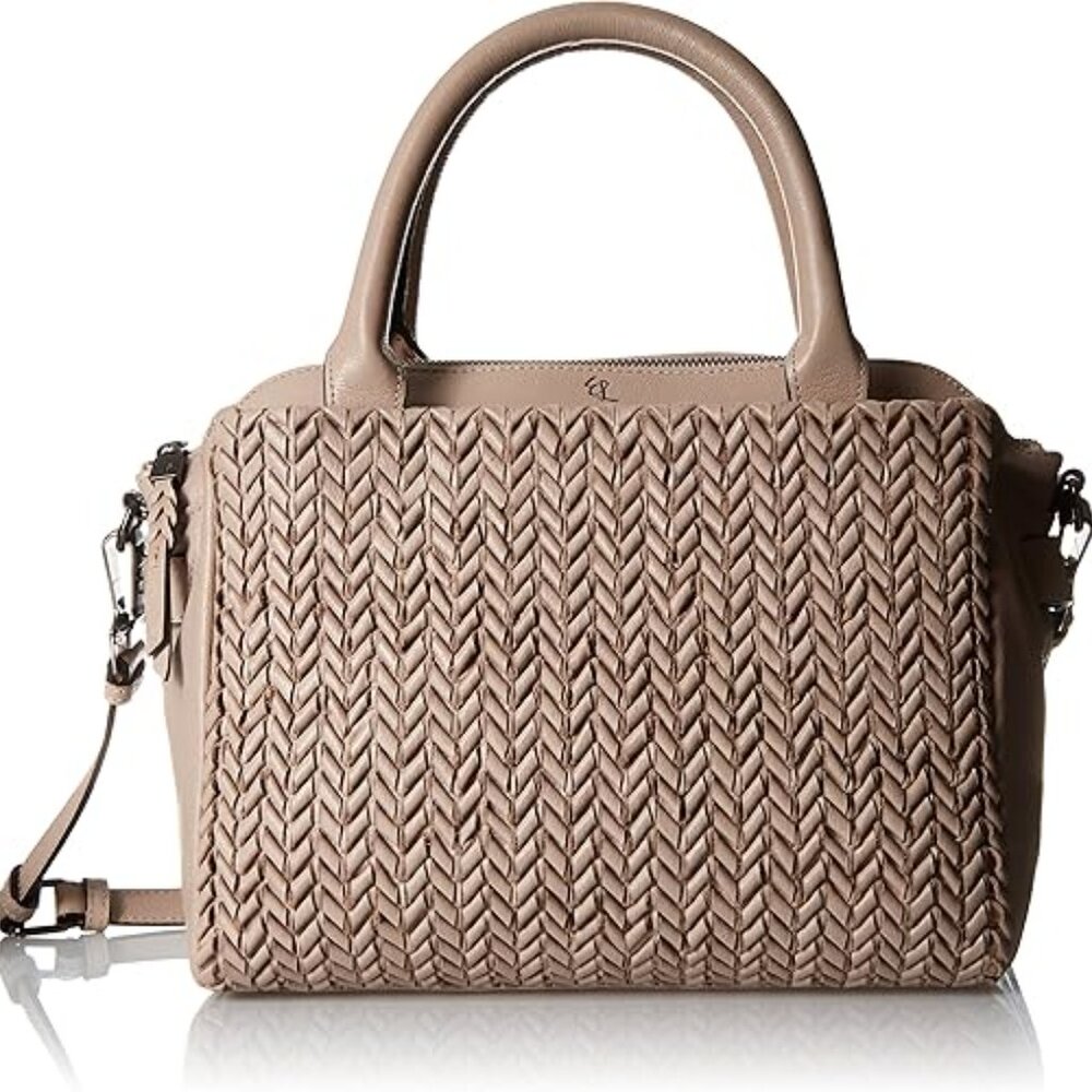 Elliott Lucca Bali 89 Isabel Taupe Leather satchel bag new